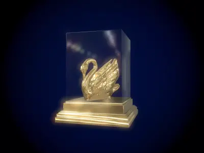 Gold Swan  3D model