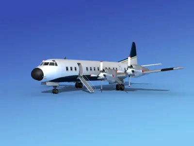 Lockheed L-188 Electra HP Corporate 2 3D model