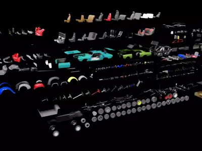 Vehicle Kitbash 3D model