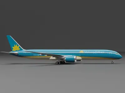 Boeing 787-10 Vietnam Airlines 3D model
