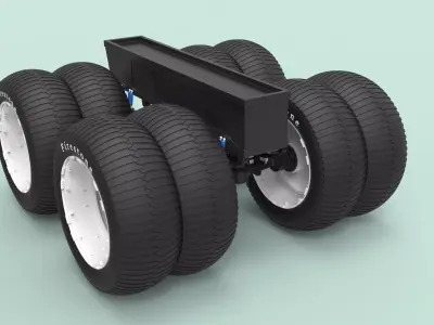 Chassis for Largest Monster Truck 3D model