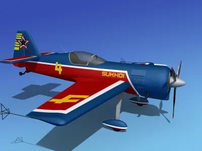Sukhoi SU-26 Aerobat V06 3D model