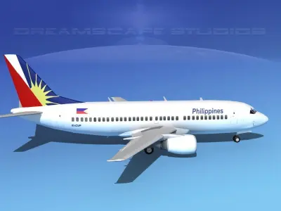 Boeing 737-300 Philippines 3D model