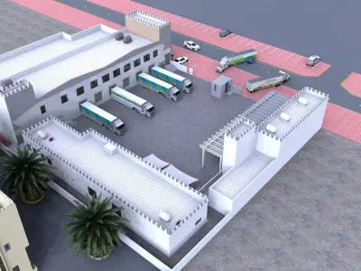 Commercial Complex A73 DWG SketchUp 3D Layout Pack 3D model