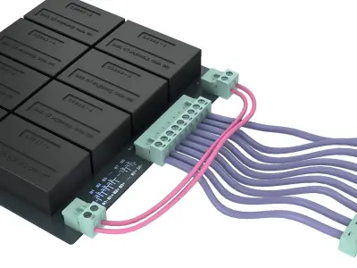 model battery pack accumulator sedan electric energy power 3D model