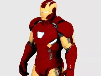Iron Man Mark 46 Armor Low-poly 3D model