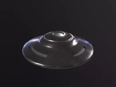 UFO Spaceship 3D Model Low-poly 3D model