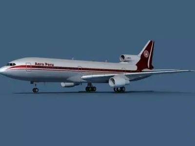 Lockheed L-1011-50 Aero Peru 3D model