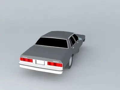 3 Wheel Caprice Free 3D model