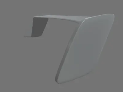Car Spoiler 04 Low-poly 3D model