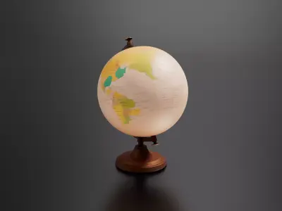 desk globe 06 3D print model