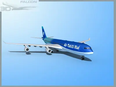Falcon3D A340-600 Air Tahiti Nui 3D model