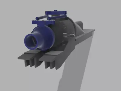 A Pump-Jet door handle 3D print model