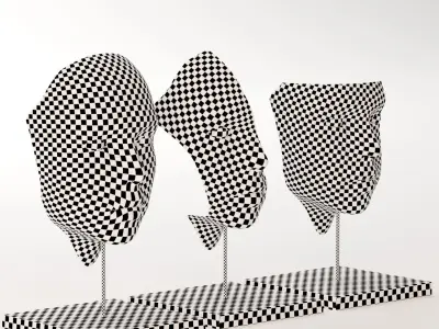 Faces Sculpture Free 3D model