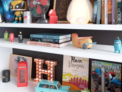 Teenage Decor Set 3D model