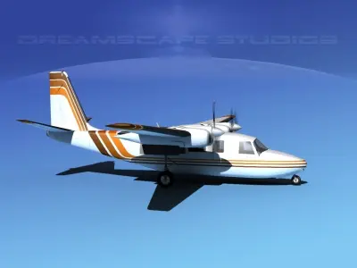 Rockwell Aero Commander 560 V14 3D model