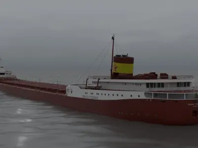 Edmund Fitzgerald 3D model 3D model