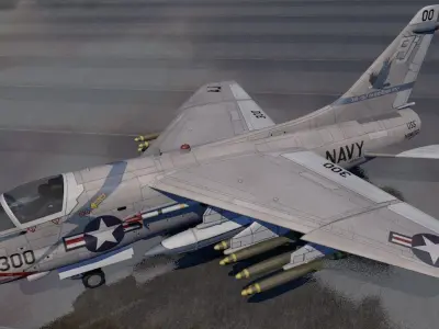 Vought A-7E Corsair II 3D model