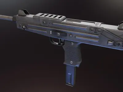 Star Z84 SMG Low-poly 3D model