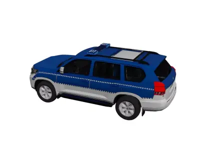 Toyota Police SUV Patrol Vehicle Emergency Response Car 3D model