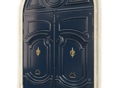 Entrance classic door 96 3D model