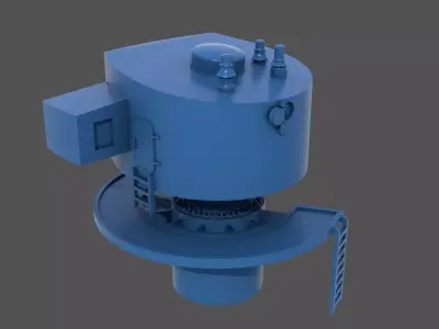 Littorio Class aft range finder - Commercial license 1-200 scale 3D print model