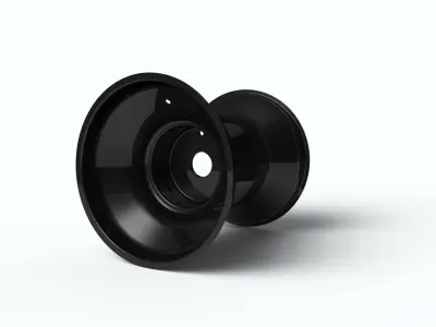 Go Kart Wheel Rim Tire -11x710-6 Free 3D model