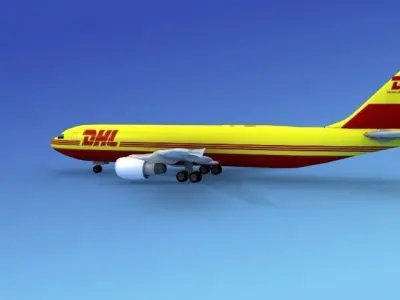 Airbus A300 DHL Cargo2 3D model