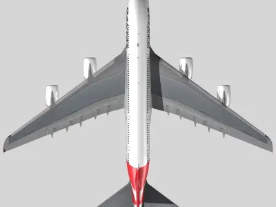 Airbus A-380 Qantas 3D model