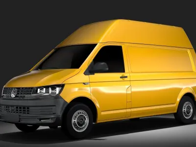 Volkswagen Transporter Van L2H3 T6 2017 3D model
