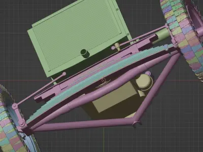 Filter motor and front axle Sdkfz250 3D model