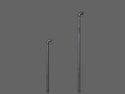 PBR Pipe Weapon V1 Low-poly 3D model