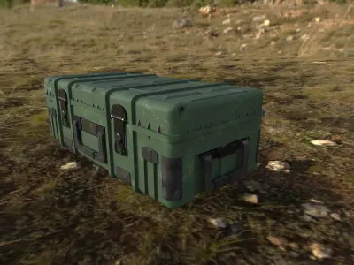 Military Crate - Game Ready Asset Low-poly 3D model