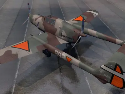 Fokker D-23 - D-XXIII 3D model