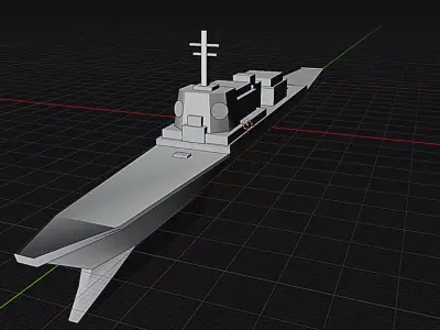 Aegis warship 3D model