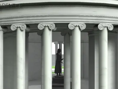 Jefferson Memorial in Washington 3D model