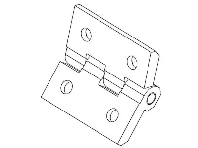 Zinc Hinge 3D model
