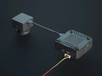 FPV Drone Parts Set Vol 2 Low-poly 3D model