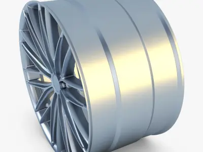 Vossen VFS4 20 wheel silver 3D model