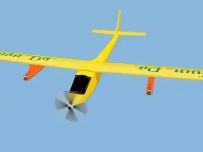 plane4 rc glider 3D model