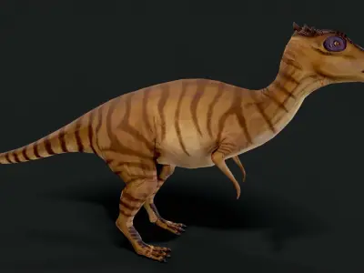 Dracorex Dinosaur Animated Low Poly Low-poly 3D model