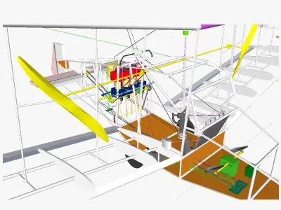 AT single person airplane 3D model