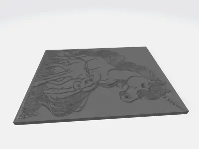 Horse 3D Free 3D print model