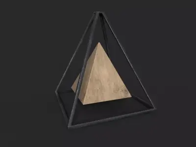 Magnetic pyramid Free low-poly 3D model