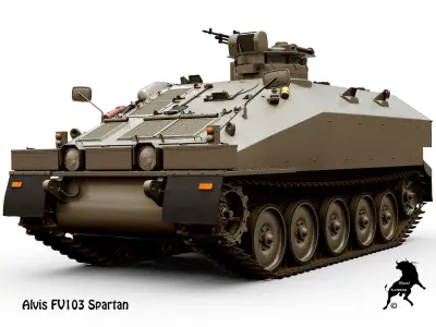 Alvis FV103 Spartan 3D model