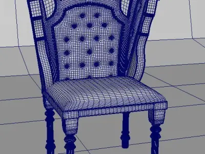 pirate chair  Free low-poly 3D model
