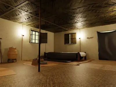 House of the Prophet Muhammad - exterior interior 3D model