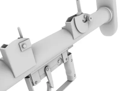 PIAT model machine gun 3D model