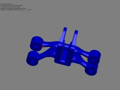 GE jet engine bracket V1 Free 3D model