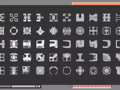 Sci Fi Greebles Collection I Free 3D model